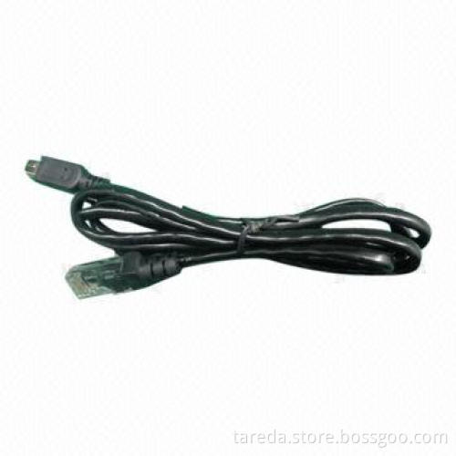 UTP Cat5 Cable for POS Date Cables, 4 x 28AWG, RJ8P8C to Mini 5P, OEM Designs Welcomed